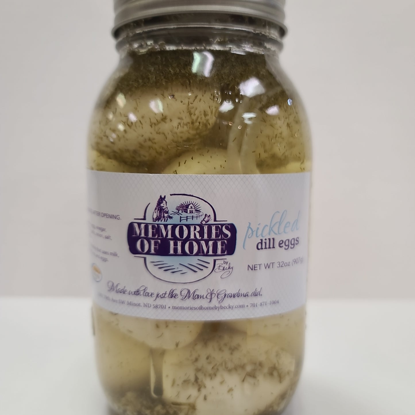 Dill Pickled Eggs 32oz (mild)