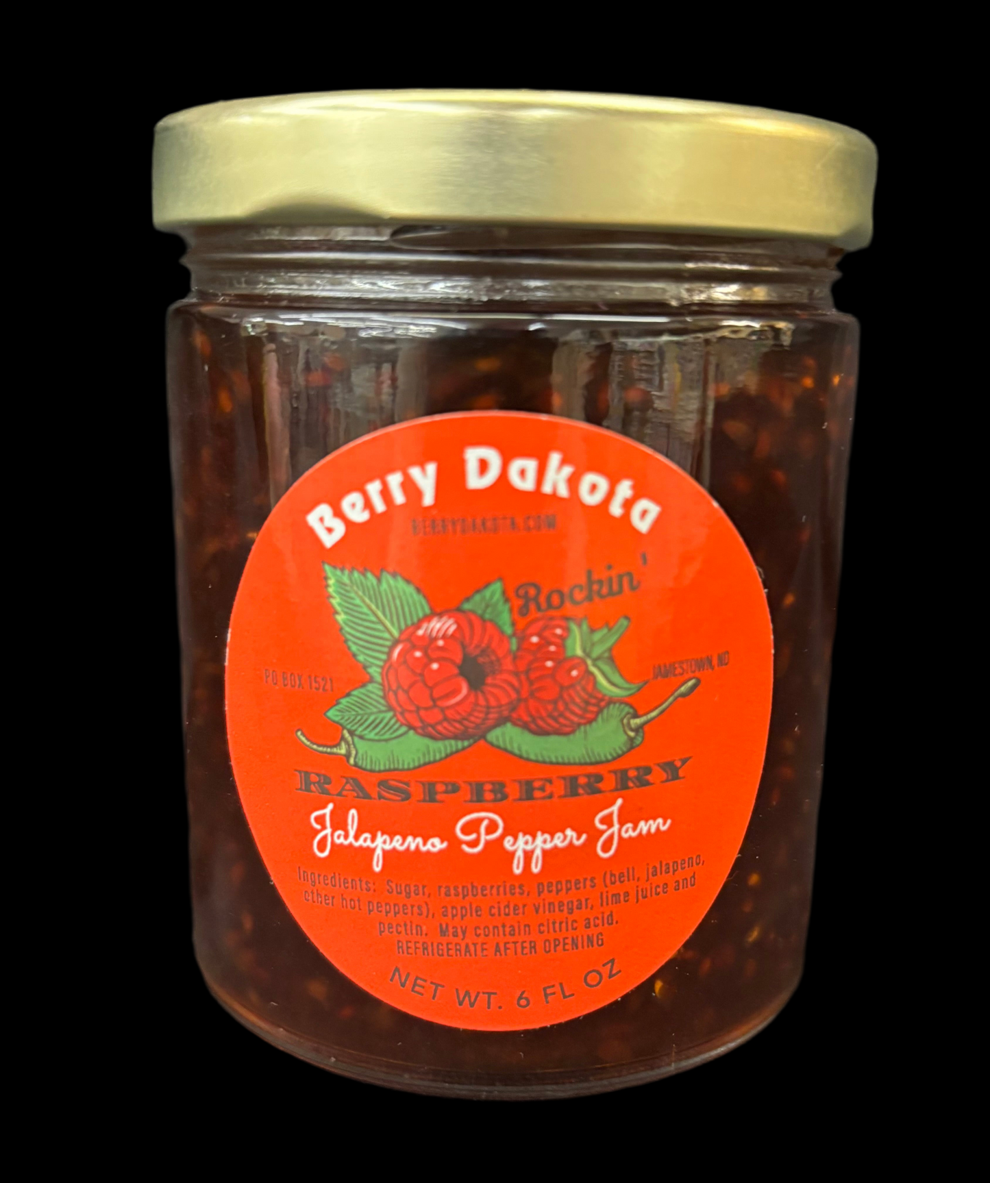 Raspberry Jalapeño Pepper Jelly 6oz.