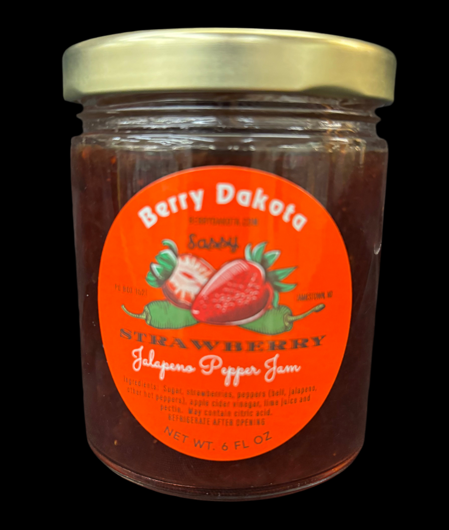 Strawberry Jalapeño Pepper Jelly 6oz