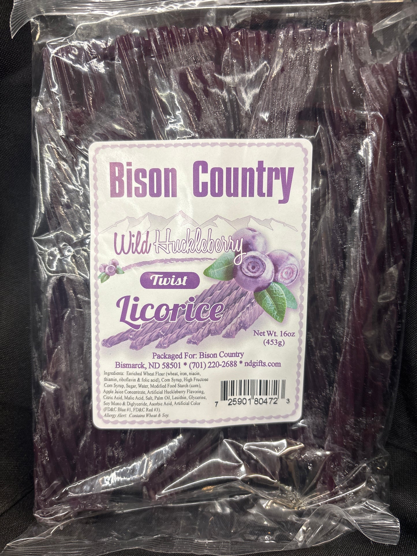 Bison Country Huckleberry Licorice