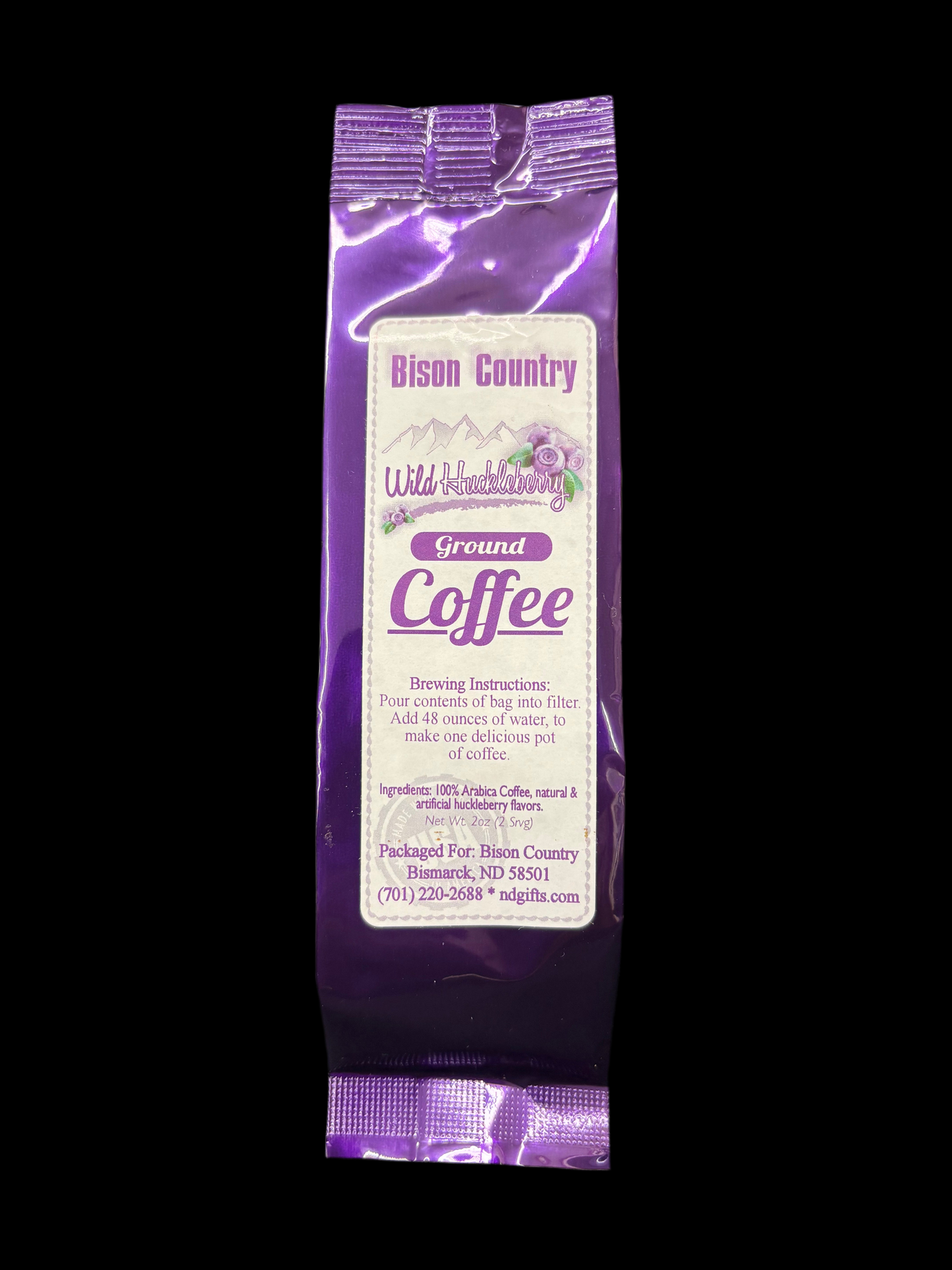 Huckleberry Coffee Gusset 2oz