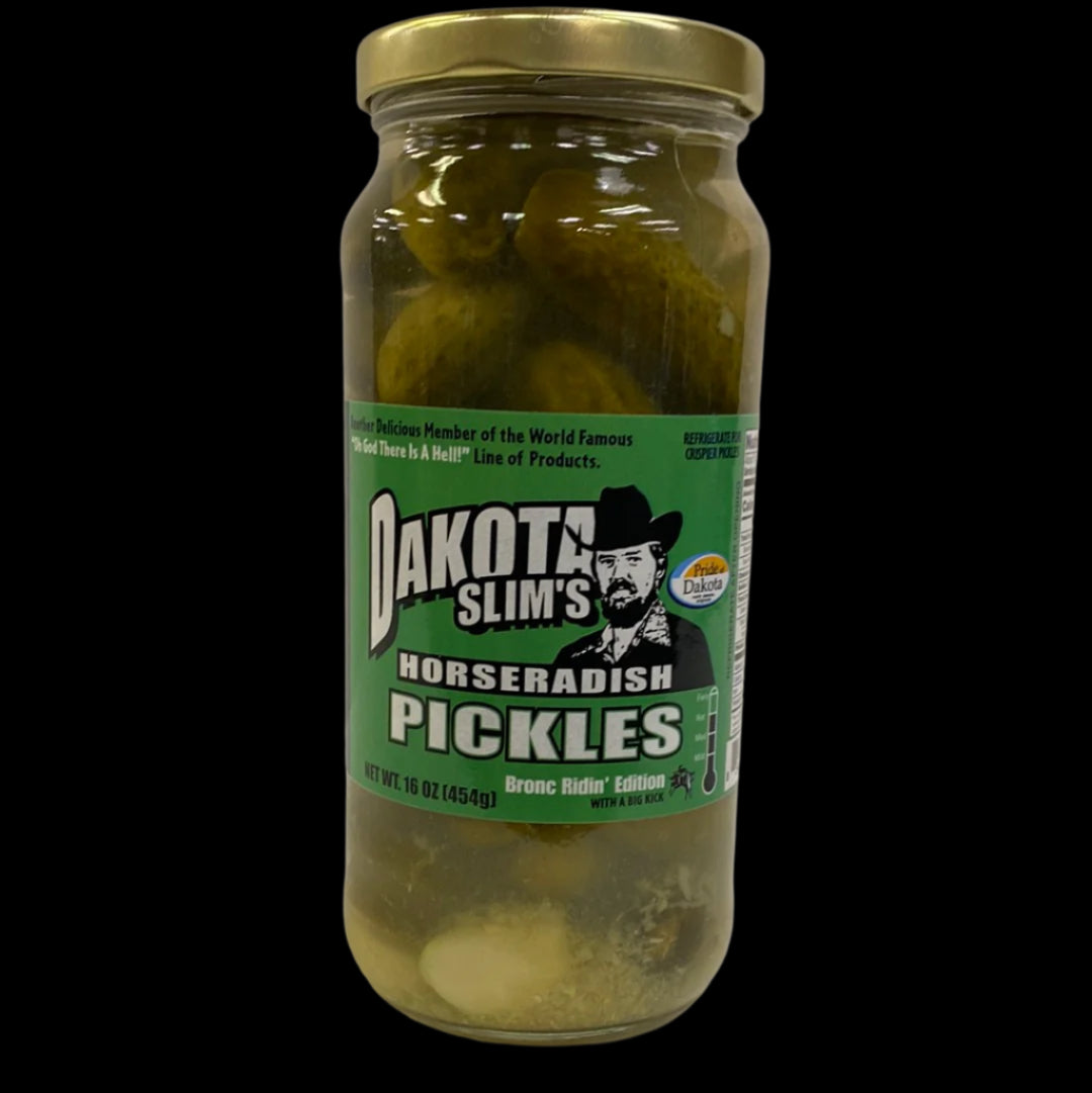 Dakota Slim's Horseradish Pickles 16oz