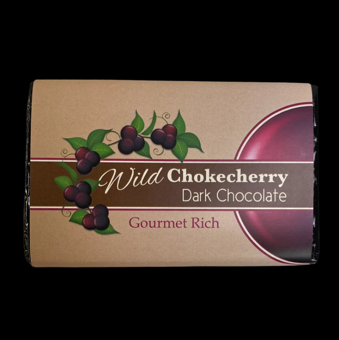 Chokecherry Dark Chocolate Candy Bar