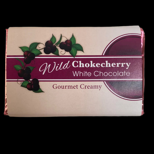 Chokecherry White Chocolate Candy Bar