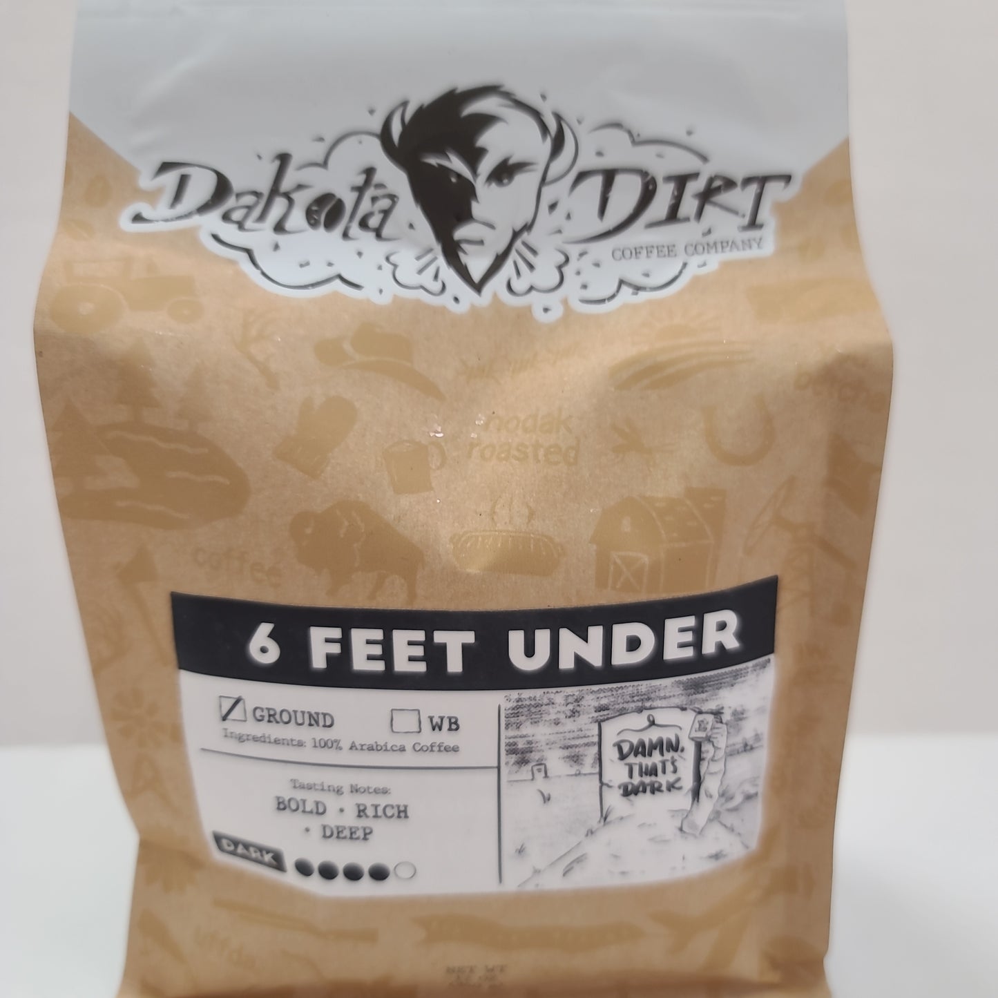 Dakota Dirt Coffee - 6 Feet Under 12oz ground