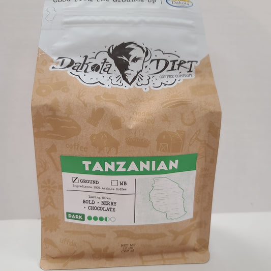 Dakota Dirt Coffee Tanzanian Ground Coffee 12oz