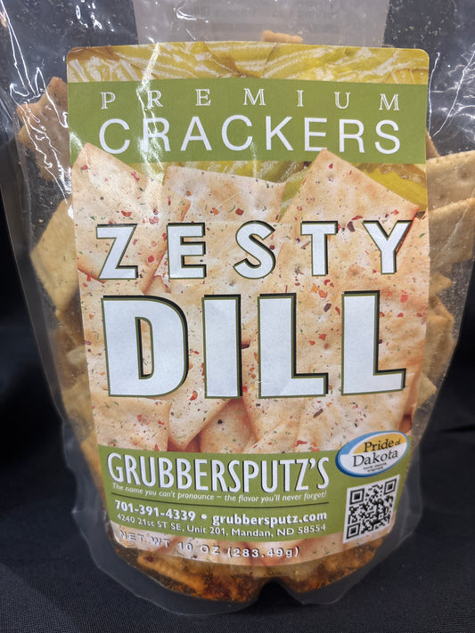 Grubbersputz's Zesty Dill Premium Crackers 10oz