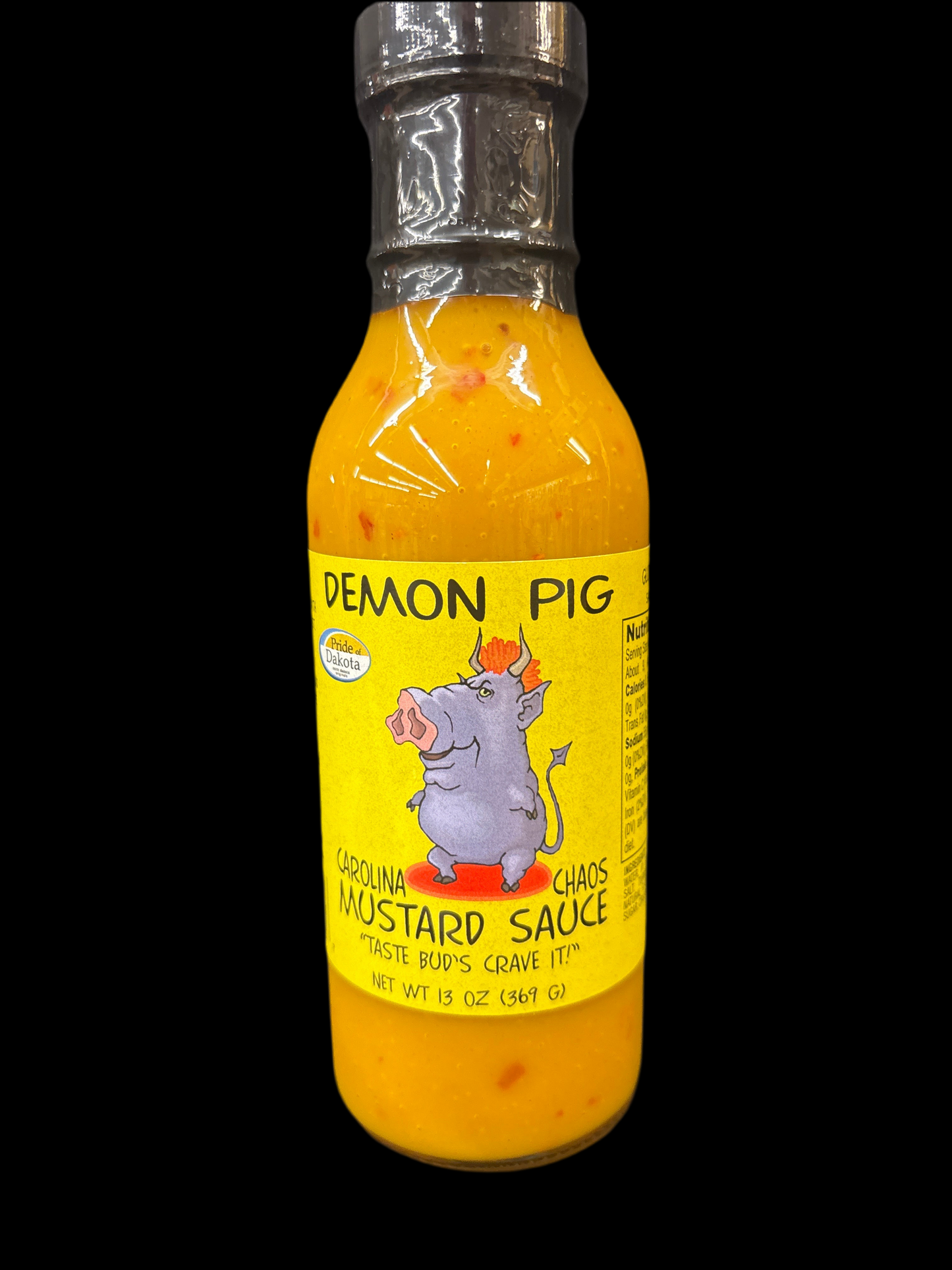 Demon Pig Carolina Chaos Mustard Sauce 13oz   Gluten Free