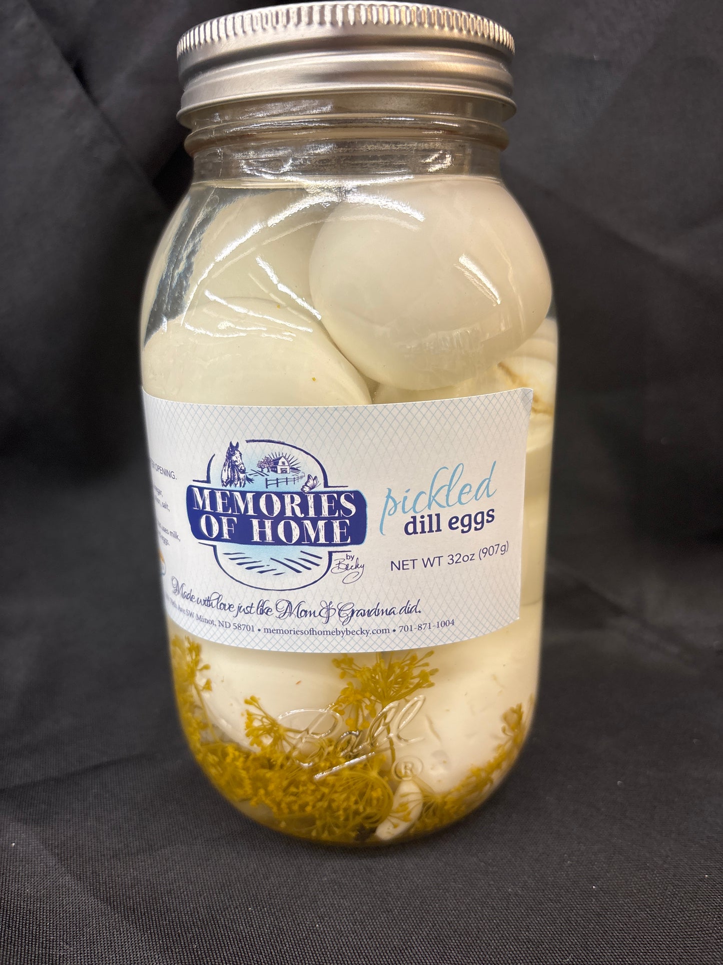 Dill Pickle Eggs - 1 Quart Jar