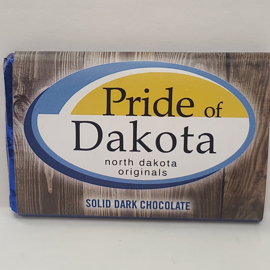 Mikey's Country Candy Solid Dark Chocolate Pride of Dakota bar 2oz