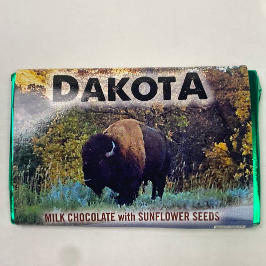 Mikey's Country Candy Dakota Buffalo Milk Chocolate with Sunflower Seeds Bar 2oz
